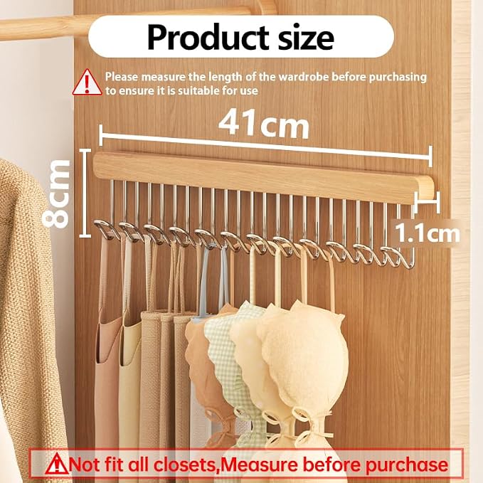 2 Pack Closet Valet Rod, Pull Out Belt Hanger - Image 2