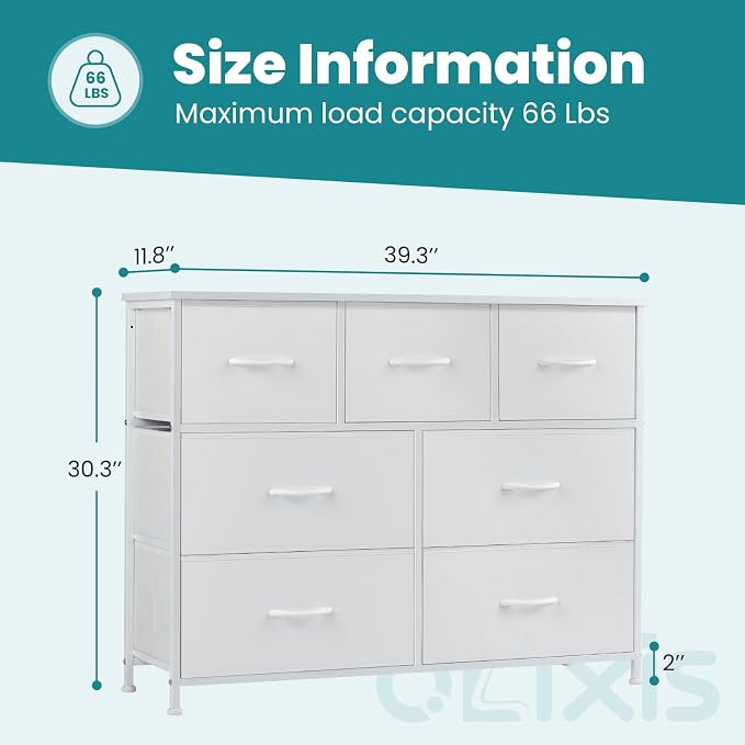 OLIXIS 7 Drawer Closet Organizer, Storage Tower - Image 6