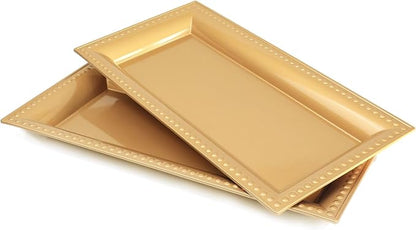 2 Pack Gold Bathroom Vanity Tray by Leemxiiny