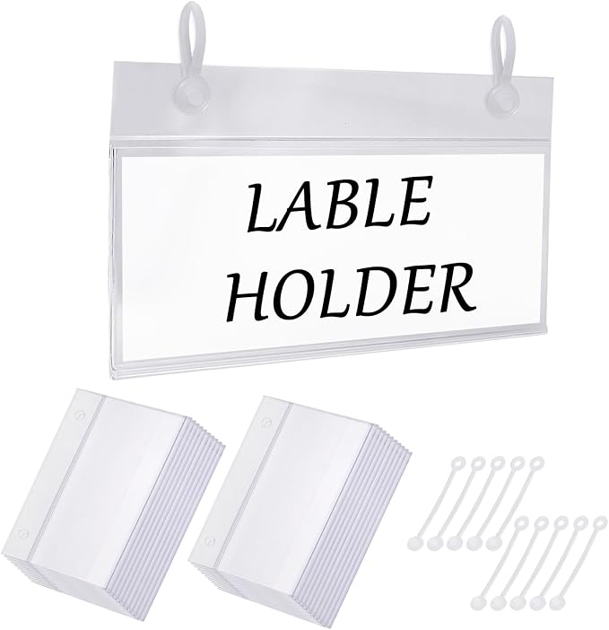 Biaungdo 25 Pcs Clear Basket Label Holders - Image 7