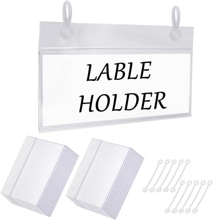Biaungdo 25 Pcs Clear Basket Label Holders - Image 7