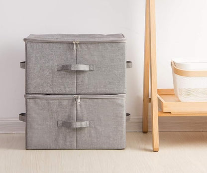 iwill CREATE PRO Pack of 3, 17.7 * 13.8 * 9.8" Stackable Folding Storage Baskets - Image 5