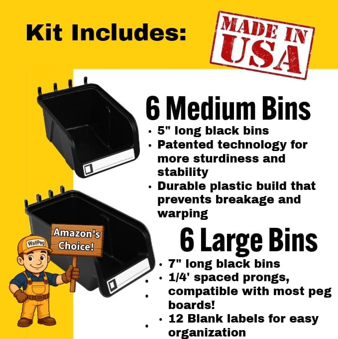 WallPeg Pegboard Bins - Image 5