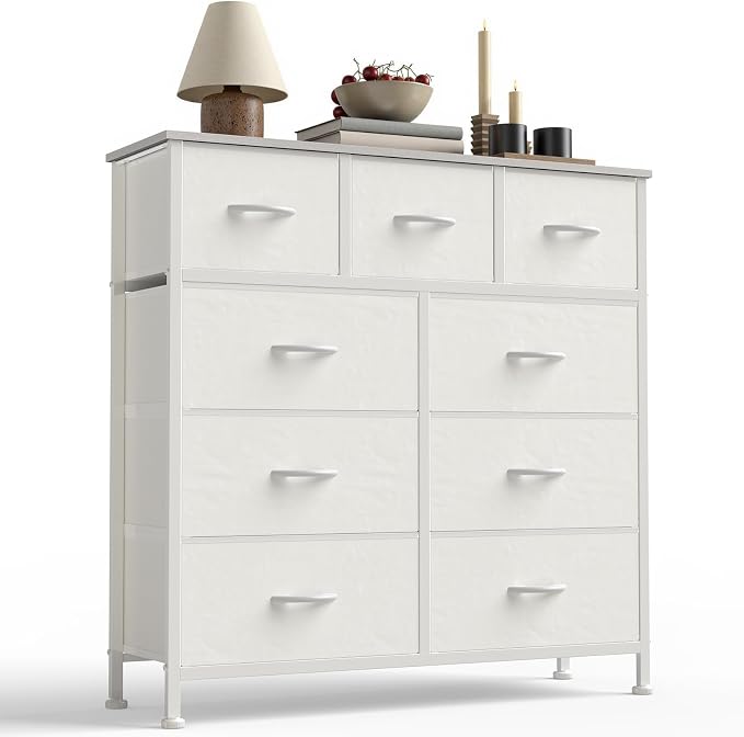 Sweetcrispy 9-Drawer Fabric Dresser Storage Tower by Sweetcrispy