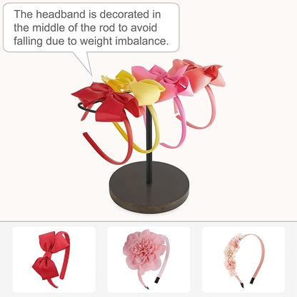 Dahey Headband Holder Metal Headband Organizer Hair Hoop Display Stand - Image 4
