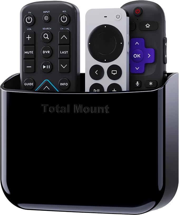 TotalMount Hole-Free Remote Holder – Eliminates Need to Drill Holes in Your Wall by TotalMount