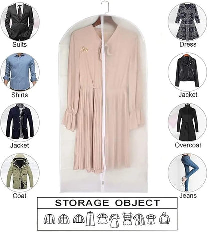 Dress Bags for Hanging Clothes Breathable Suit Bag Covers - Image 7