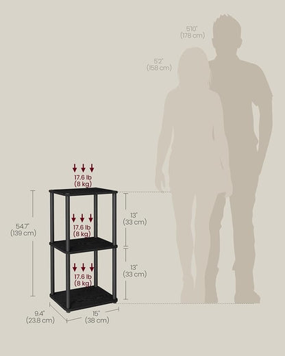 VASAGLE Superfast Toolless Assembly, 3-Tier Shelf - Image 2