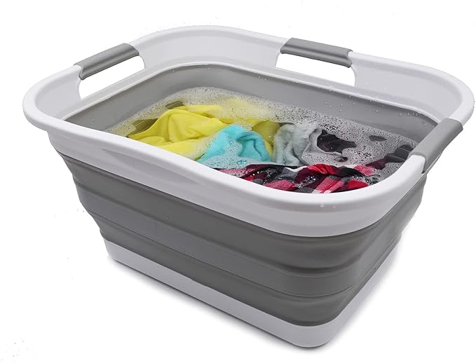 SAMMART 30L Collapsible Plastic Laundry Basket - Image 5