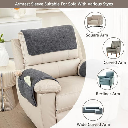 3pcs Sofa Covers, Non Slip Couch Covers Sofa Armrest Covers Washable Furniture - Image 6