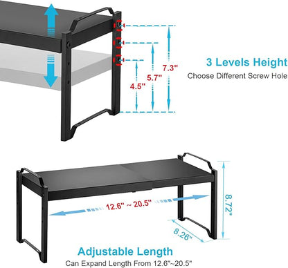 Expandable Cabinet Shelf Organizer, Adjustable kitchen Countertop Storage | 2 - Image 2