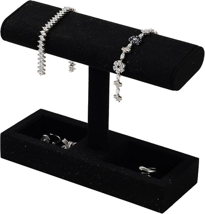 Oirlv Microfiber T-Bar Watch Display Stand Jewelry Display Props Jewelry - Image 9