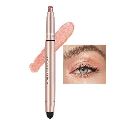 Eyeshadow Stick Rose Gold, Cream Shimmer Eyeshadow Pencil Makeup, High Pigment - Image 2