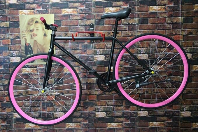 Dirza Bike Wall Mount Bike Hanger 2 Pack Foldable Bicycle Storage Horizontal - Image 4