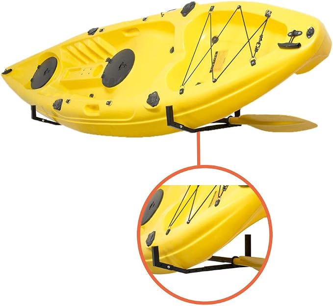 Wallmaster Kayak Storage Hooks Hangers, Adjustable Kayak Garage Storage Rack - Image 3