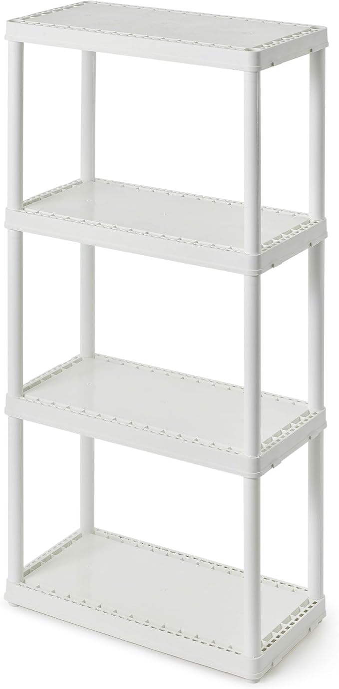 Gracious Living 4 Shelf Fixed Height Solid Light Duty Storage Unit 12 x 24 x - Image 9