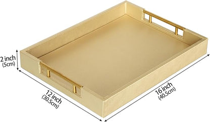 HofferRuffer Faux Leather Serving Tray - Image 2