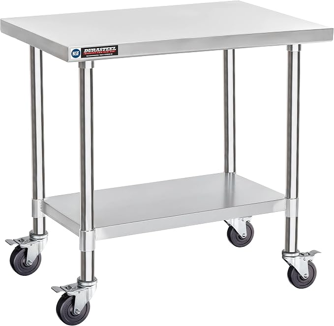 DuraSteel 24x36 NSF Stainless Steel Cart by DuraSteel