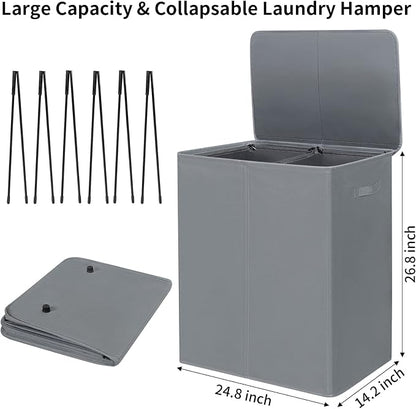 WOWLIVE 154L Double Laundry Hamper - Image 5