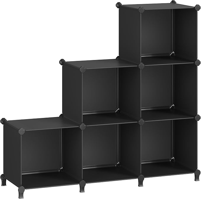 SONGMICS 6 Cube Storage Organizer, Modular Bookshelf, DIY Closet Organizers and by SONGMICSbySONGMICSHOME