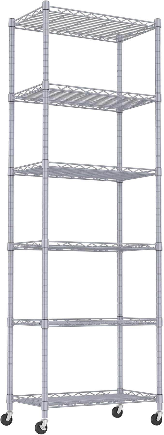 REGILLER 6 Wire Shelving Steel Storage Rack Adjustable Unit Shelves by REGILLER