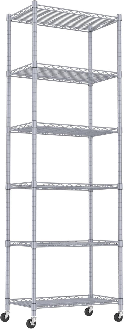 REGILLER 6 Wire Shelving Steel Storage Rack Adjustable Unit Shelves by REGILLER