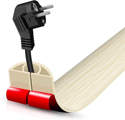 Floor Cord Cover Self Adhesive Cord Hider, 3.3FT Cable Management, Extension by DBHXXMB-HH