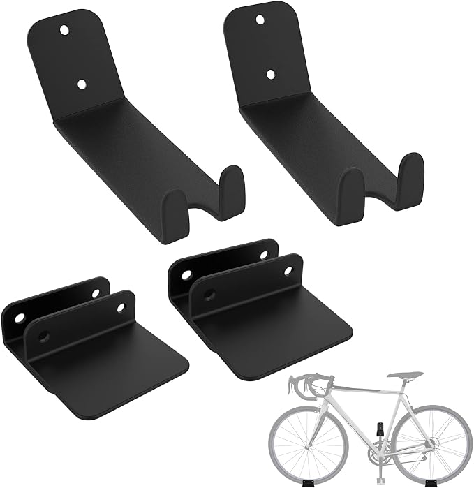 WALMANN 2 Pack Bike Pedal Hanger Wall Mount, Heavy Duty Horizontal Bike Rack by WALMANN