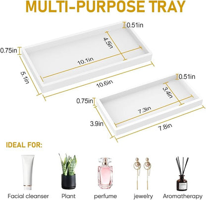 Bathroom Counter Tray, EG-SIPRO High-Grade Thickened Silicone Bathroom Vanity - Image 7