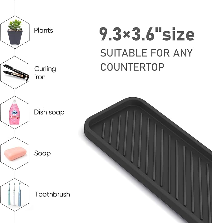 EG-SIPRO Kitchen Sink Organizer Tray, Sponge Holder - Image 5