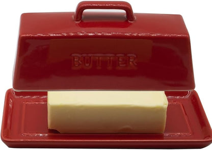 Ceramic Butter Dish With Lid for Countertop, Covered Butter Holder With Lid by Unknown