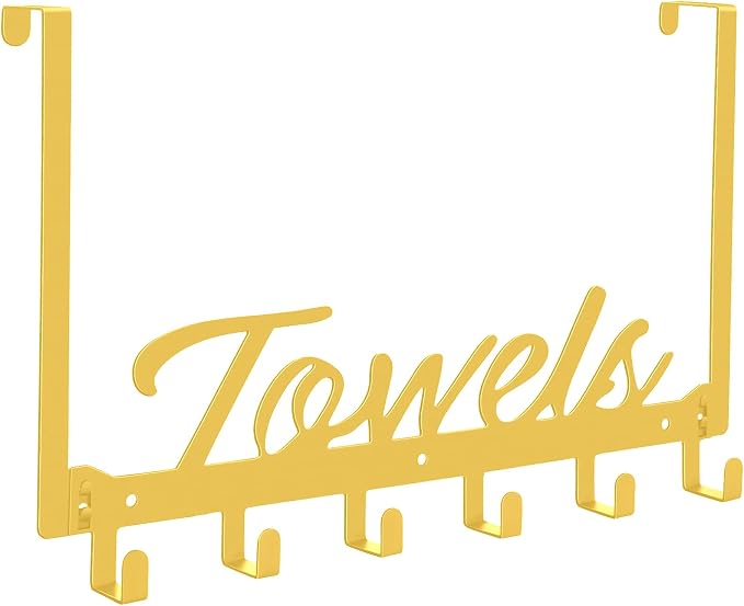 Azmoncy Over The Door Hooks, Towel Hook Towel Rack by Azmoncy