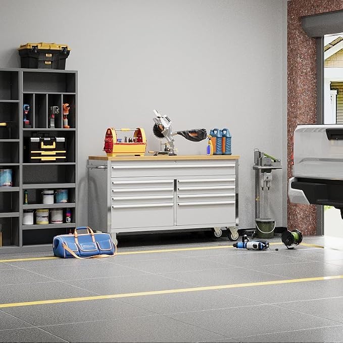 61 Inch Large Tool Chest with Lock - Image 5