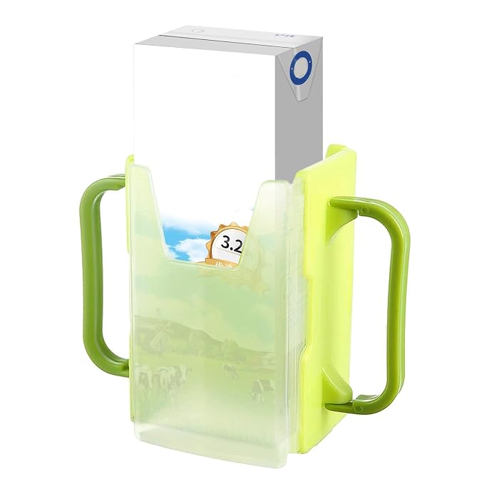 Milk Carton Holder with Handle 8x5cm Reusable Juice Box Holder No Squeeze - Image 8