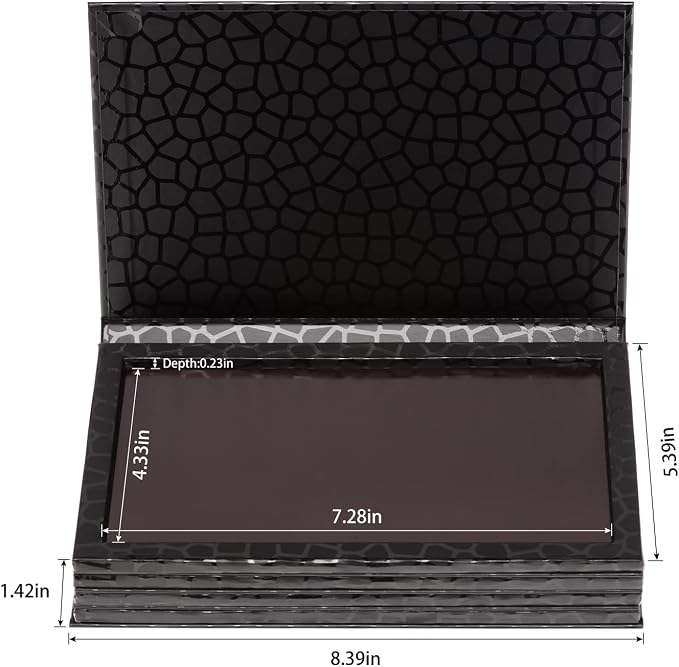 Allwon 4-Layer Book Shaped Magnetic Palette Large Empty Makeup Palette Storage - Image 3