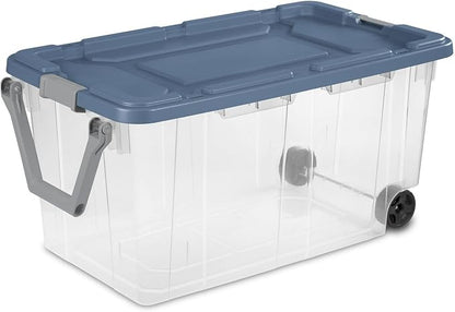 Extra Large Storage Bin, 40 Gallon Wheeled Plastic Storage Container - Image 2