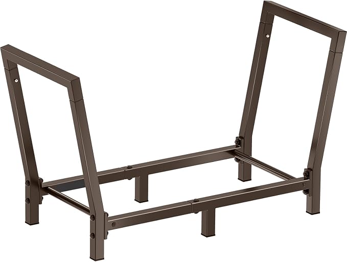34 Inch Firewood Rack Outdoor Indoor, 2.7ft Wood Storage Rack Stand, Heavy Duty - Image 9