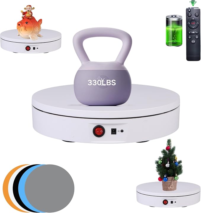 JAYEGT Motorized Rotating Display Stand，330 Lbs Load，360 Degree Electric by JAYEGT