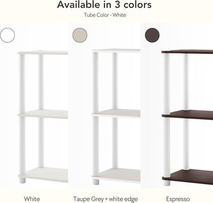 Homes: Inside + Out Apexa Modern 3-Tier Extra Wide Shelving Units, Collectibles - Image 4