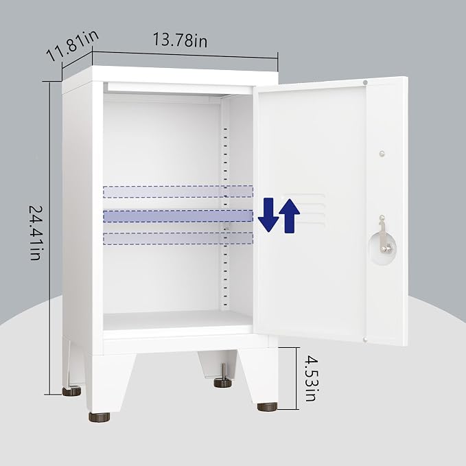 PAOFIN 24.4" H Metal Locker Storage Cabinet - Image 2