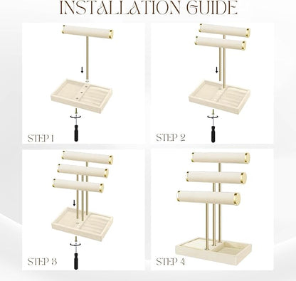 Flexzion 3 Tier Bracelet Holder Display Stand - Image 7