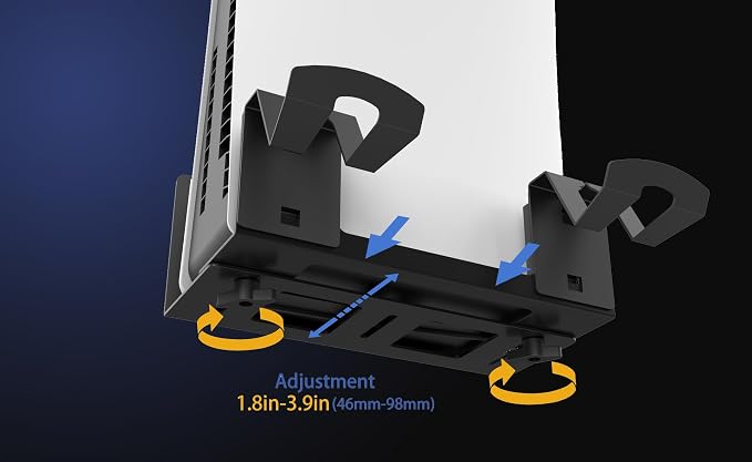 Monzlteck Universal Game Console Wall Mount + 2 Controller Holders, Compatible - Image 4