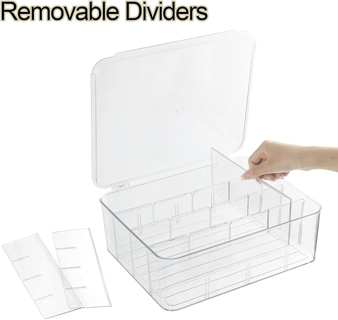 ZEXALOR Socks Underwear Drawer Organzier Dividers, 16 Compartment Removable - Image 4