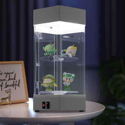 2-Tier Electric Rotating Jewelry Display Case by Unknown