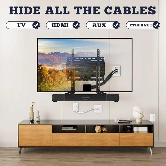 Recessed Outlet Box, in Wall Cable Concealer Kit - Image 2