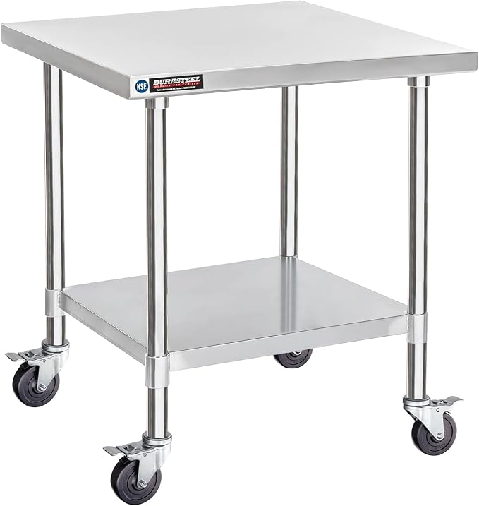 DuraSteel 30x30 NSF Stainless Steel Cart Work Table by DuraSteel