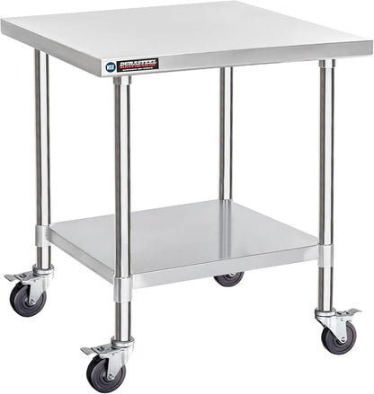 DuraSteel 30x30 NSF Stainless Steel Cart Work Table by DuraSteel