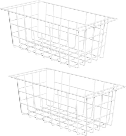 Slideep Chest Freezer Organizer Bins 16.5 Inch, Deep Upright Freezer Baskets by WelcometotheSlideep