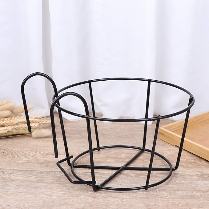 4 Pack Hanging Planters for Railings Rail Planter Hanging Baskets Flower Pot - Image 4