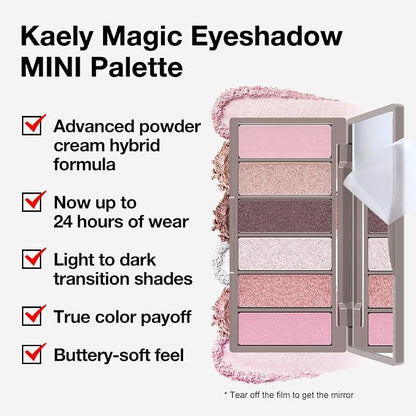 6 Colors Mini Pink Eye Shadow Palette Makeup - Image 4